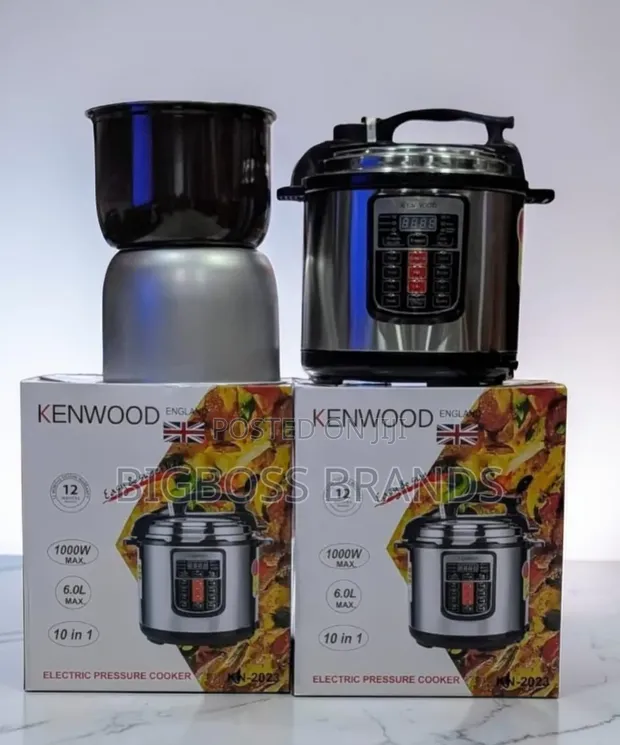 Kenwood 6 Liter Pressure Cooker with 2 Pots - 1