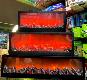 Modern LED Fireplace Lantern