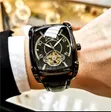 AOKULASIC Automatic Men's Watch - Leather Strap - 3