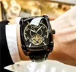 AOKULASIC Automatic Men's Watch - Leather Strap - 5