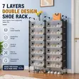 7-Layer Double Row Shoe Rack - 3
