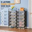 5-Layer Double Row Shoe Rack - 3