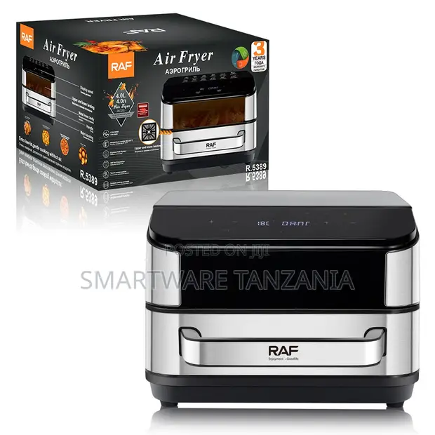 Raf 4L Smart Air Fryer Oven with Dual Heat & LED Display - 1