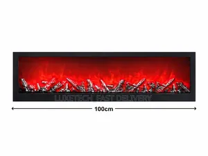 100cm Linear LED Electric Fireplace