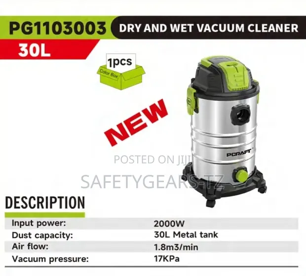 PCraft PG1103003 Wet & Dry Vacuum Cleaner 30L - 1