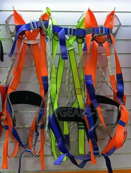 Safety Harness na Lanyard Mbili na Ukanda wa Kulinda Mgongo - 1