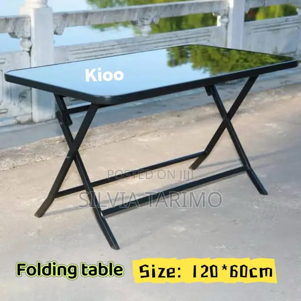 Premium Foldable Table 120x60cm - Strong & Space Saving - 1