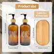 Glass Soap Dispenser Set (Kitchen/Bathroom) - 2