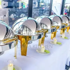 Serving Dish Round 7L Stainless Steel