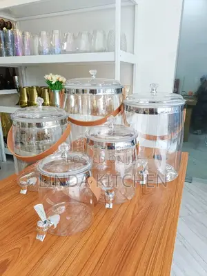 Fridge Drink Dispenser Set - 5 Pieces, 2-10 Liters
