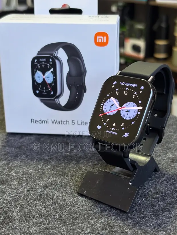 Mi Redmi Watch 5 Lite Smart Watch - Nyeusi - 1