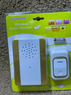 Luckarm Wireless Digital Doorbell - 25 Melodies, Waterproof, 150m Range