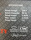 Royal 3.9kVA Jenereta ya Petroli - 2