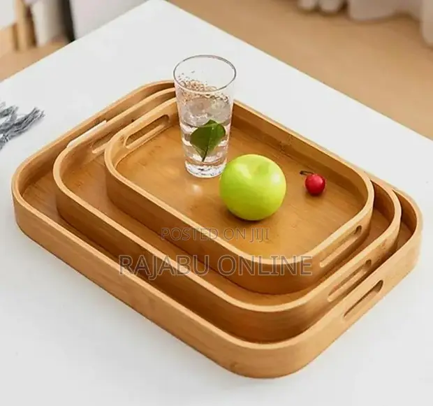 Classic Bamboo Tray Set (3pcs) - 1