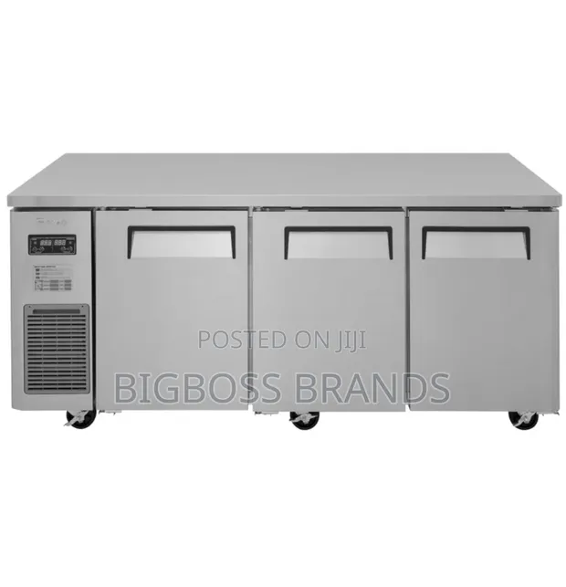 Counter Fridge 367L, 3 Stainless Steel Doors (STCC1860) - 1