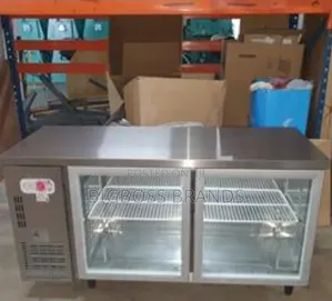 Static Cooling Counter Fridge 210L - 2 Glass Doors