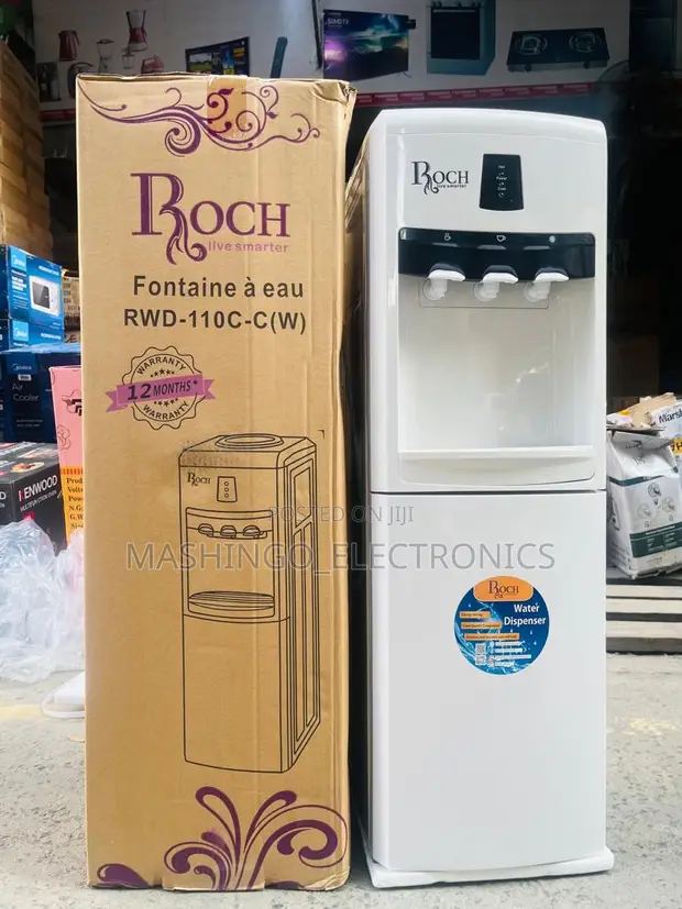 Roch Water Dispenser with Fridge RWD-110c-C(W) - 3 Taps - 1