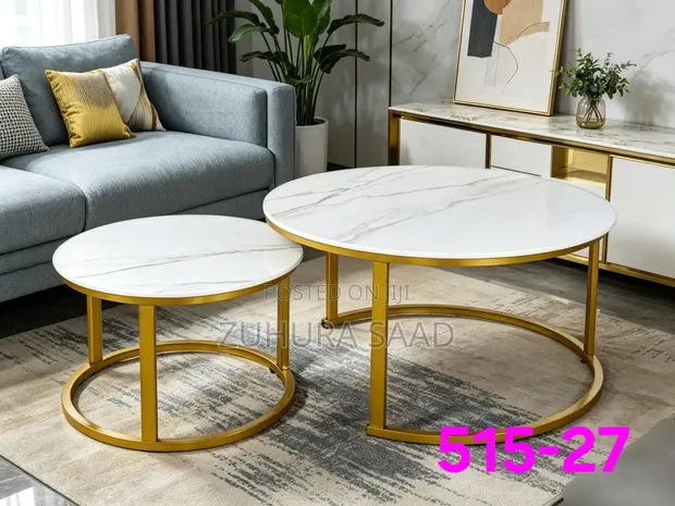White Round Coffee Table - Brand New - 1