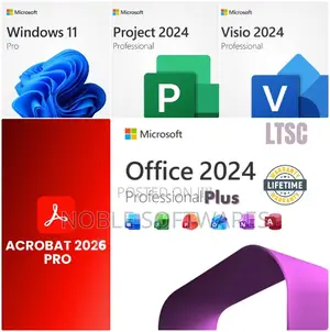 Windows 11 Pro + Office 2024 Complete + Acrobat Pro 2026