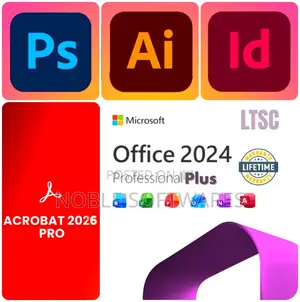 Microsoft Office 2024 & Adobe Design Suite 2026