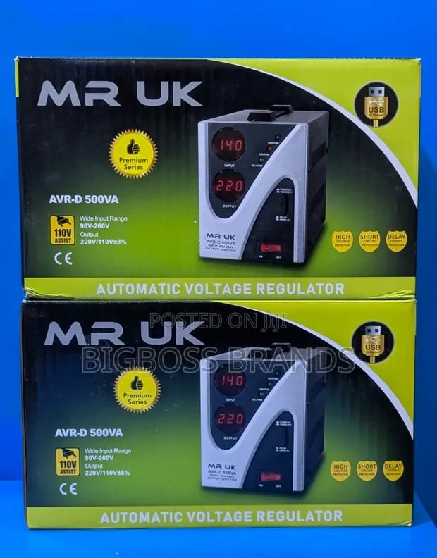MR UK Power Stabilizer 500VA (500W) - 1