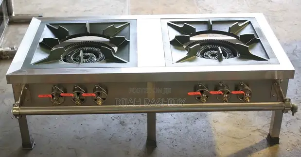 Commercial Double Burner Gas Stove - 1