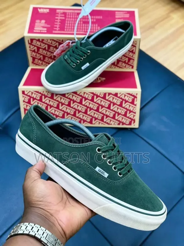 Men's Leather Vans Sneakers - 1