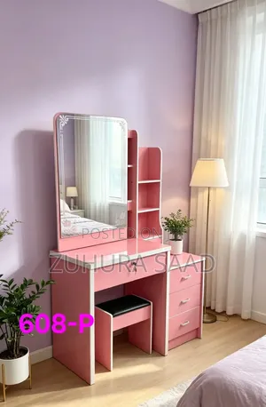Dressing Table - Pink, Brand New