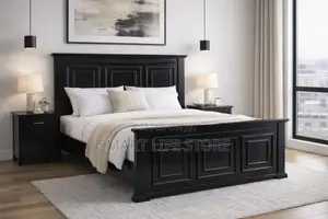Wood-Mode Black Bed Frame