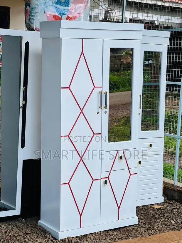 Two-Door White Cabinet - 1