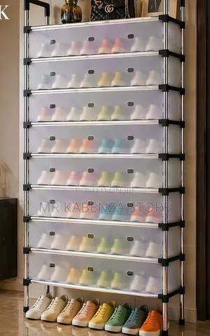 7-Layer Double Row Shoe Rack