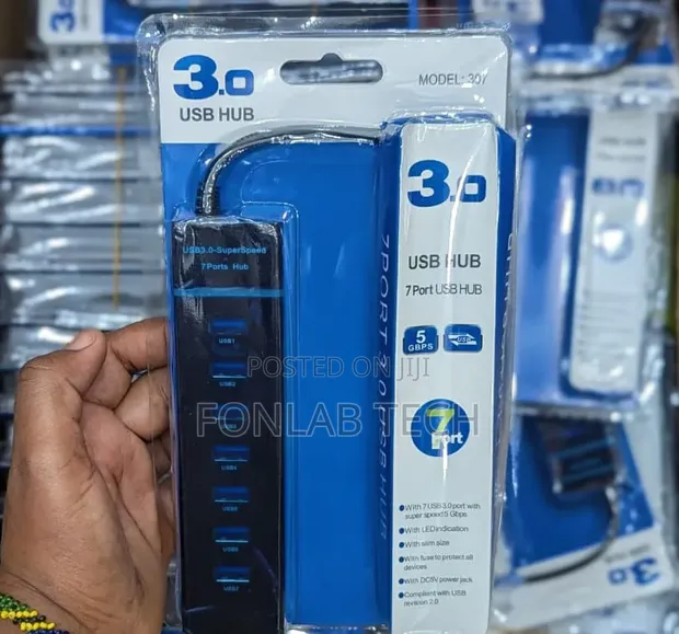 Brand New 7-Port USB Hub - 1