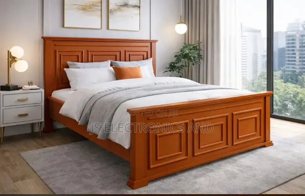 Solid Wood Bed Frame 5/6 - Attractive Colour - 1