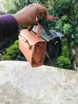 Brand New Women's Vintage Multicolored Leather Handbag - 4