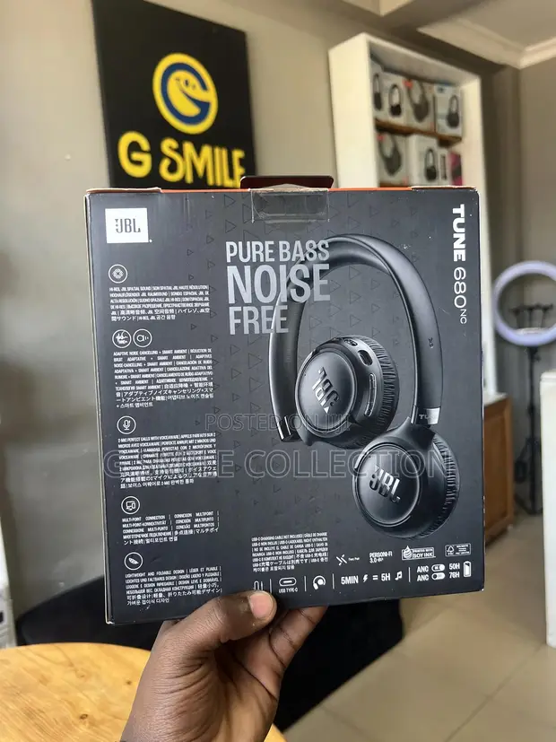 JBL Tune 680 NC Wireless Over-Ear Headphones - 1