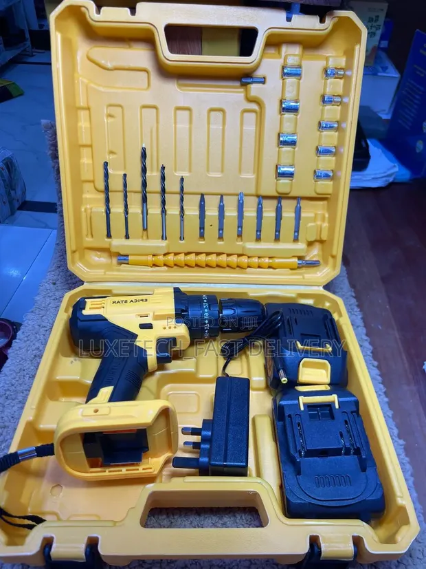 Epica Star 21V Cordless Drill Kit na Betri na Vifaa - 1