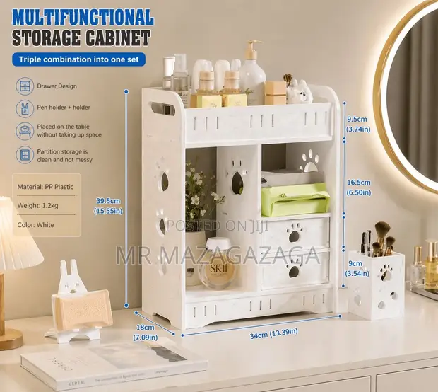 3-in-1 Multifunctional Storage Cabinet - 1