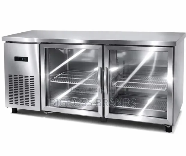 Counter Fridge - 349L Static Cooling, 2 Glass Doors - 1