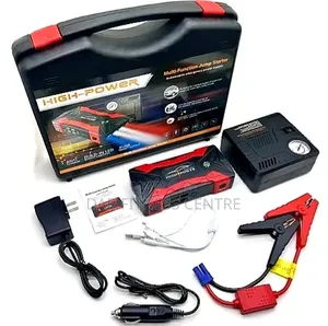 3-in-1 Car Jump Starter, Air Compressor & Emergency Kit