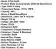 Upright Fridge 942L 4 Glass Doors STUC-04GD - 2