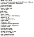 Upright 901L Fridge Freezer - Stainless Steel Doors - 2