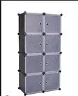 Simple 2-Door Plastic Wardrobe - 2