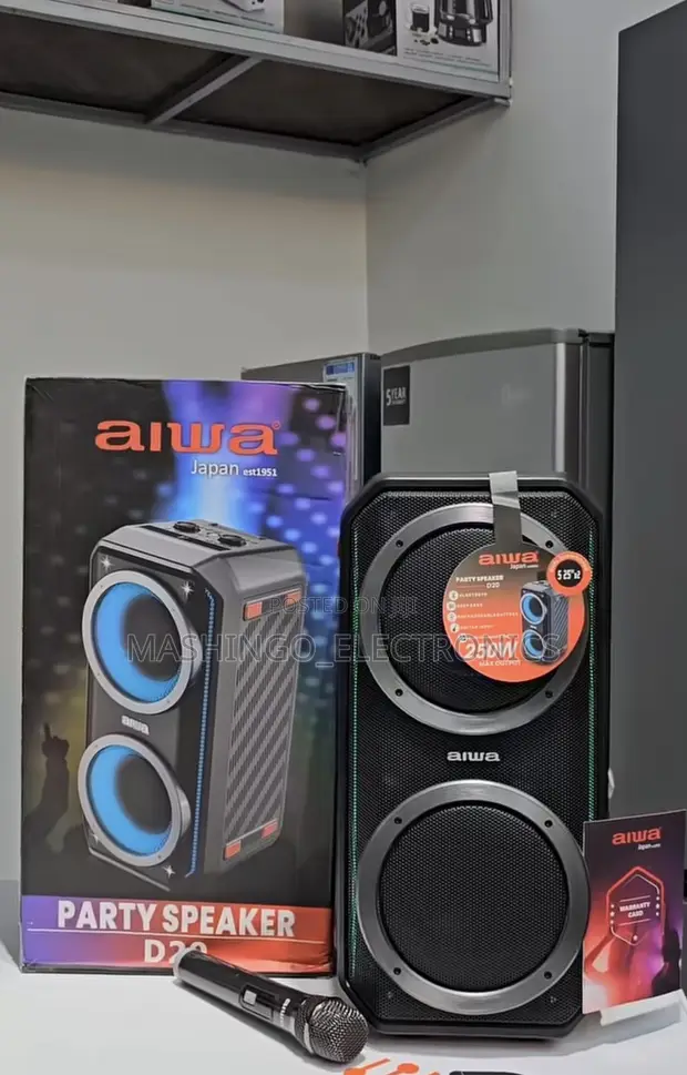 Aiwa D20 Party Speakers - 250W Bluetooth - 1