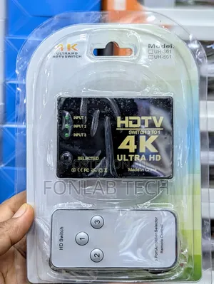 HDMI Switcher 3-in-1, 4K Ultra HD