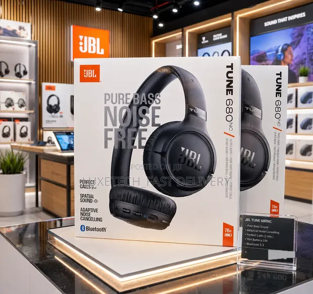 JBL Tune 680NC Vipaza Sauti vya Masikioni Visivyotumia Waya vya Kuzuia Kelele - 1