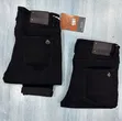 Quality Men's Slim Fit Black Colorfast Jeans - 2