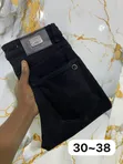 Quality Men's Slim Fit Black Colorfast Jeans - 4