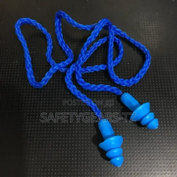 Vaultex Corded Mushroom Ear Plugs - Blue - 1