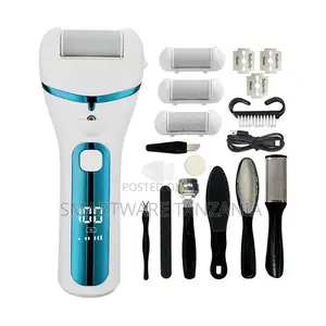 Electric Foot Callus Remover Pedicure Set - Blue