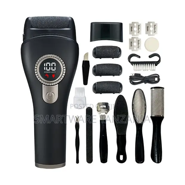 Electric Double Roller Callus Remover Pedicure Set - 1